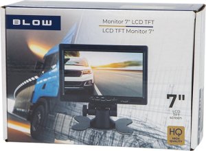 Blow MONITOR 7" do kamery cofania LCD TFT Blow z 2 wejściami AV 8