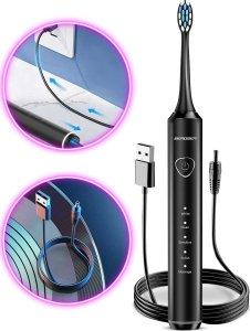 Berdsen Szczoteczka soniczna do zębów Sonica B5 czarna 8