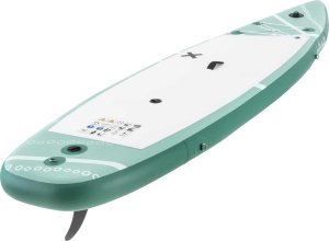 Gymrex Deska do pływania SUP pompowana dwukomorowa z akcesoriami 125 kg - zielona Deska do pływania SUP pompowana dwukomorowa z akcesoriami 125 kg - zielona 2