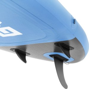 Gymrex Deska do pływania SUP pompowana dwukomorowa z akcesoriami 105 kg - jasnoniebieska Deska do pływania SUP pompowana dwukomorowa z akcesoriami 105 kg - jasnoniebieska 3