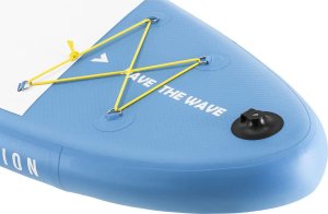 Gymrex Deska do pływania SUP pompowana dwukomorowa z akcesoriami 105 kg - jasnoniebieska Deska do pływania SUP pompowana dwukomorowa z akcesoriami 105 kg - jasnoniebieska 4