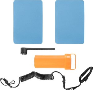 Gymrex Deska do pływania SUP pompowana dwukomorowa z akcesoriami 105 kg - jasnoniebieska Deska do pływania SUP pompowana dwukomorowa z akcesoriami 105 kg - jasnoniebieska 6