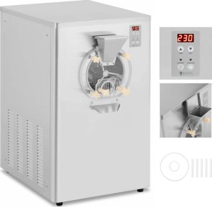 Maszynka do lodów Royal Catering Maszyna automat do lodów sorbetów 1 smak 15-22.5 l/h 1500 W Maszyna automat do lodów sorbetów 1 smak 15-22.5 l/h 1500 W 1