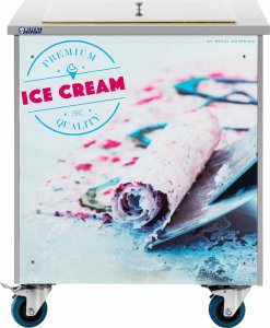 Maszynka do lodów Royal Catering Maszyna do lodów tajskich rolowanych płyta mrożąca 50 x 50 cm 600 W Maszyna do lodów tajskich rolowanych płyta mrożąca 50 x 50 cm 600 W 7