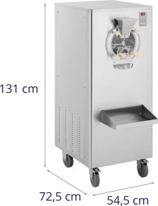 Maszynka do lodów Royal Catering Maszyna automat do lodów sorbetów na kółkach 1 smak 15-22.5 l/h 1500 W Maszyna automat do lodów sorbetów na kółkach 1 smak 15-22.5 l/h 1500 W 7