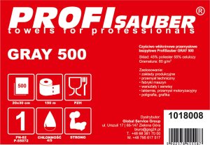 PROFI SAUBER Czyściwo włókninowe przemysłowe szare ProfiSauber GRAY 500 Czyściwo włókninowe przemysłowe szare ProfiSauber GRAY 500 4