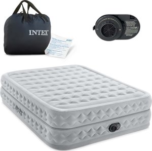 Intex Materac dmuchany 203x152x51cm z wbudowaną pompką elektryczną INTEX 64490ND 1