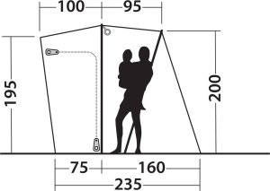 Namiot turystyczny Outwell Namiot do kampera Outwell Lakecrest - green Uniwersalny 6