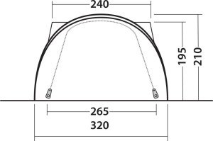 Namiot turystyczny Outwell Namiot do kampera Outwell Lakecrest - green Uniwersalny 8