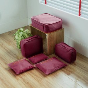 Suszarka na pranie Strado Podróżny zestaw do przechowywania ubrań siatki na pranie 6szt. (Czerwony) 5