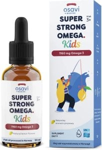 Osavi Osavi - Super Strong Omega Kids, 1160mg Omega 3, Cytryna, Płyn, 50 ml 1