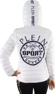 Plein Sport Markowa kurtka Plein Sport model DPPS202 kolor Biały. Odzież damska. Sezon: Jesień/Zima 40 2