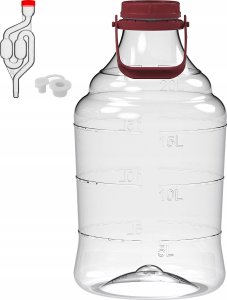 Sourcing UNBREAKABLE DEMIJOHN 20L HANDLE/AIRLOKS 2