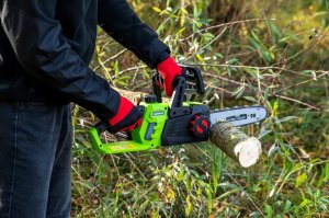 Piła łańcuchowa 4Garden Pilarka łańcuchowa AP25 4GARDEN Akumulatorowa gałęziówka + Akumulator 4,0 Ah + Ładowarka 7