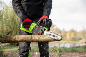 Piła łańcuchowa 4Garden Pilarka łańcuchowa AP25 4GARDEN Akumulatorowa gałęziówka + Akumulator 4,0 Ah + Ładowarka 10