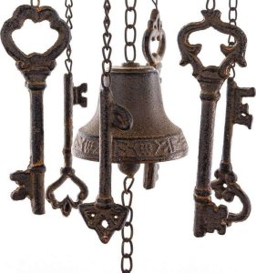 Art-Pol Dzwonek Wiszący metalowy Wietrzny Ozdoba Ogród 2