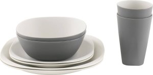 Outwell Zestaw naczyń Outwell Gala 2 Person Dinner Set - grey/sand Uniwersalny 1