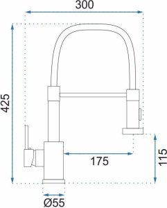 Bateria kuchenna Rea Bateria Kuchenna REA Colin Złota Szczotkowana 9