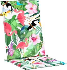 vidaXL Poduszki na krzesła ogrodowe, 4 szt., kolorowe, tkanina 5