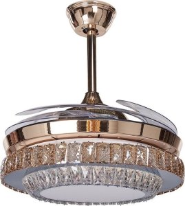 Wentylator Beliani Wentylator sufitowy złoty ASHLEY 4