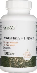 OstroVit OstroVit Bromelaina + Papaina - 100 kapsułek 1