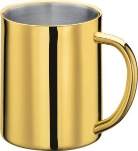 Cilio Kubek o podwójnych ściankach, stal nierdzewna, 0,26 l, kolor złoty Steel Oro / Cilio 1