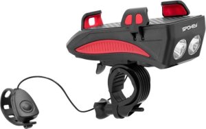 Spokey Lampka rowerowa z uchwytem na smartfona Spokey HOLDI 8