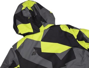 4f Kurtka narciarska dla chłopca 4F zielono-szaro-czarna HJZ22 JKUMN002 90S 134cm 9