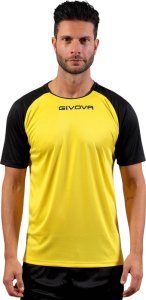 Givova Koszulka treningowa Givova Capo Interlock żółto-czarna MAC03 0710 2XS 1