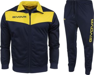 Givova Dres treningowy piłkarski komplet bluza spodnie Givova Tuta Visa Triacetato granatowo-żółty TR018 0407 XS 1