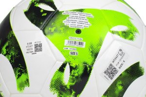 Adidas Piłka nożna Tiro Junior 350 League biało-zielona HT2427 r. 5 2