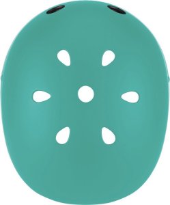 Globber Kask na rower rolki hulajnogę deskorolkę dziecięcy Globber Kids z tylną lampką LED rozmiar XS/S kolor szmaragdowy 505-107 6
