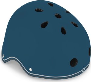 Globber Kask na rower rolki hulajnogę deskorolkę dziecięcy Globber Kids z tylną lampką LED rozmiar XS/S kolor głęboki niebieski z odrobiną zieleni 505-300 5
