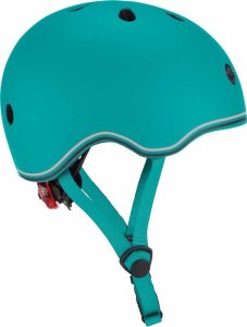 Globber Kask na rower rolki hulajnogę deskorolkę dziecięcy Globber Kids z tylną lampką LED rozmiar XXS / kolor turkusowy 506-105 2