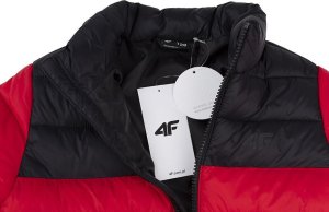 4f Kurtka puchowa dla chłopca 4F czerwona 4FJSS23TDJAM077 62S 158cm 4