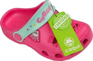 Coqui Chodaki sandały klapki dla dzieci Coqui Little Frog fuksja-mięta 8701-100-3644A/8701-100-3644 20-21 7