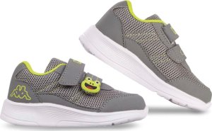 Kappa Buty dla dzieci Kappa Jak M szaro-limonkowe 280024M 1633 27 1