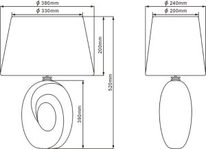 Delighting Lampa stołowa RLI Taba E27 R50521079 7