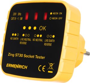 Dalmierz Ermenrich Tester do gniazd sieciowych Ermenrich Zing ST30 1