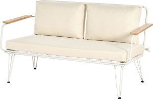 Beliani Zestaw ogrodowy 4-osobowy biało-beżowy MONTESILVANO 4