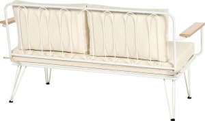 Beliani Zestaw ogrodowy 4-osobowy biało-beżowy MONTESILVANO 6