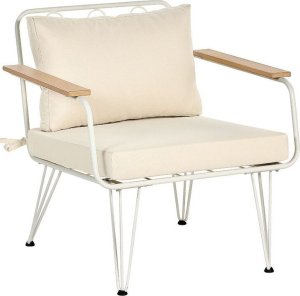 Beliani Zestaw ogrodowy 4-osobowy biało-beżowy MONTESILVANO 7