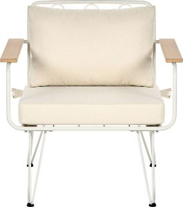 Beliani Zestaw ogrodowy 4-osobowy biało-beżowy MONTESILVANO 8