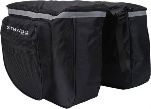 Strado Podwójna torba sakwa rowerowa na bagażnik 25L Strado (Czarna) 2