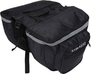 Strado Podwójna torba sakwa rowerowa na bagażnik 25L Strado (Czarna) 3