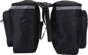 Strado Podwójna torba sakwa rowerowa na bagażnik 25L Strado (Czarna) 6