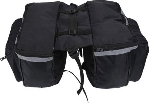 Strado Podwójna torba sakwa rowerowa na bagażnik 25L Strado (Czarna) 7