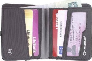 Lifeventure Lifeventure Kompaktowy portfel RFID  wąski portfel na podróż, szary Uniwersalny 3