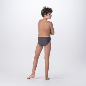 AquaWave Dziecięce kąpielówki Aquawave Idalis Jr forget iron/turquise stripe rozmiar 164 2