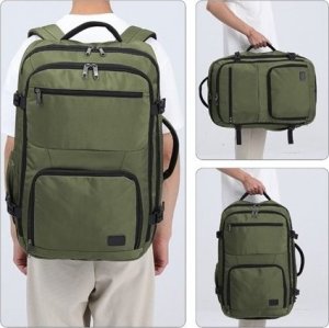 Plecak turystyczny Kono Zielony Plecak LOT Ryanair WizzAir 55x40x23 do Samolotu 40L Flex 2